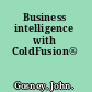 Business intelligence with ColdFusion®