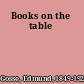 Books on the table