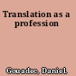 Translation as a profession