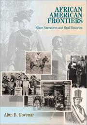 African American frontiers : slave narratives and oral histories /