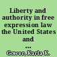 Liberty and authority in free expression law the United States and Canada /