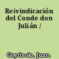 Reivindicación del Conde don Julián /