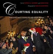 Courting equality : a documentary history of America's first legal same-sex marriages /