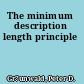 The minimum description length principle