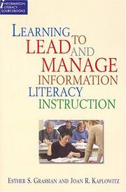 Learning to lead and manage information literacy instruction /