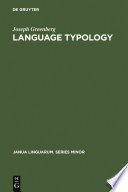 Language typology a historical and analytic overview /