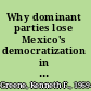 Why dominant parties lose Mexico's democratization in comparative perspective /