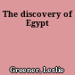 The discovery of Egypt