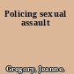 Policing sexual assault