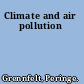 Climate and air pollution