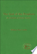 The God of the Prophets an analysis of divine action /