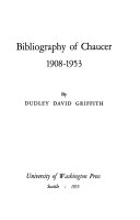 Bibliography of Chaucer, 1908-1953.