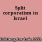 Split corporatism in Israel