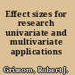 Effect sizes for research univariate and multivariate applications /