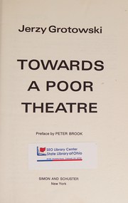Towards a poor theatre /