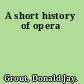 A short history of opera