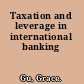 Taxation and leverage in international banking