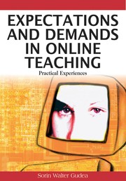 Expectations and demands in online teaching : practical experiences /