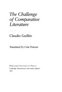 The challenge of comparative literature /