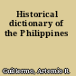 Historical dictionary of the Philippines