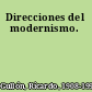 Direcciones del modernismo.