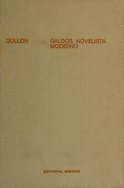 Galdós, novelista moderno /