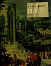 A concise history of Italy