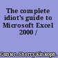 The complete idiot's guide to Microsoft Excel 2000 /