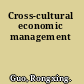 Cross-cultural economic management