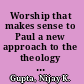Worship that makes sense to Paul a new approach to the theology and ethics of Paul's cultic metaphors /