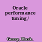 Oracle performance tuning /