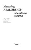 Measuring readership : rationale and technique /