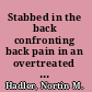 Stabbed in the back confronting back pain in an overtreated society /