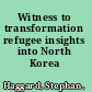 Witness to transformation refugee insights into North Korea /