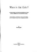 Where's that rule? : a cross-index of the two editions of the Anglo-American cataloguing rules : incorporating a commentary on the second edition and on changes from previous cataloguing standards /