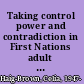 Taking control power and contradiction in First Nations adult education /