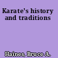 Karate's history and traditions