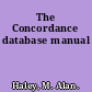 The Concordance database manual