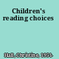 Children's reading choices