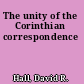 The unity of the Corinthian correspondence