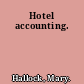 Hotel accounting.