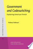 Government and codeswitching explaining American Finnish /