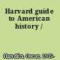 Harvard guide to American history /