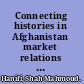 Connecting histories in Afghanistan market relations and state formation on a colonial frontier /