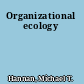 Organizational ecology