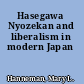 Hasegawa Nyozekan and liberalism in modern Japan