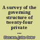 A survey of the governing structure of twenty-four private senior college libraries in Massachusetts and Rhode Island /