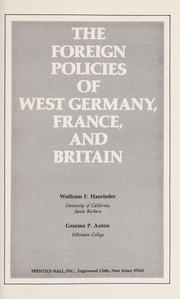 The foreign policies of West Germany, France, and Britain /