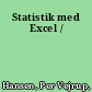 Statistik med Excel /