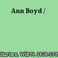 Ann Boyd /